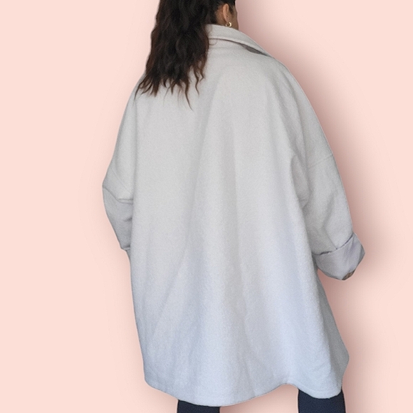 misguided plus lilac oversized jacket - Picture 4 of 5